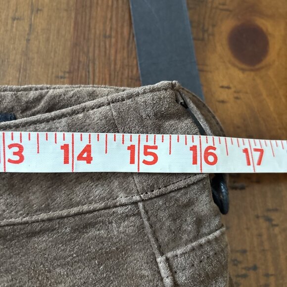 evereve Blanknyc Brown Suade Skirt Size 30 NWT Medium - Picture 6 of 11